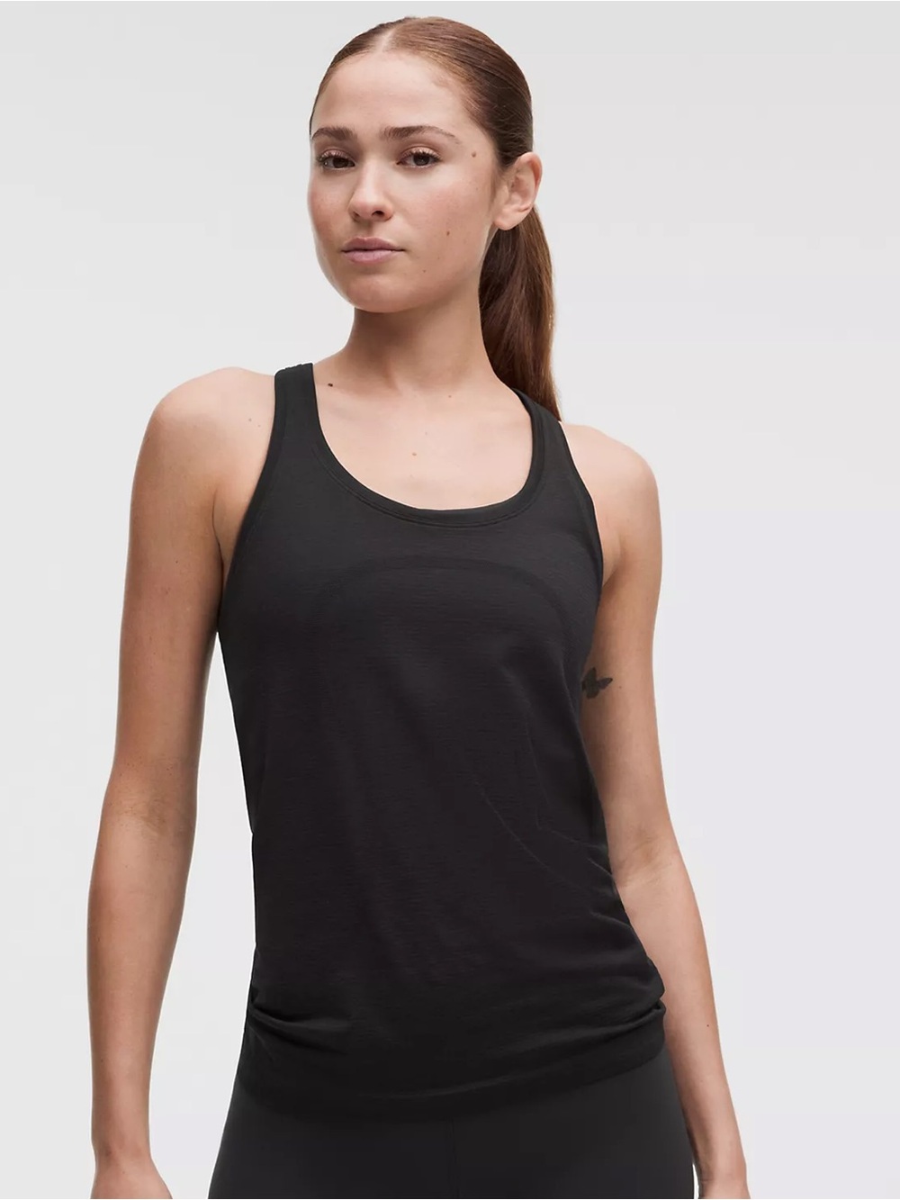 lululemon athletica Swiftly Tech Racerback 2.0 Tank in Black hip length